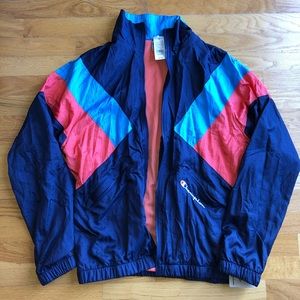 Champion LIFE Mens Colorblock Warm-Up Track Jacket